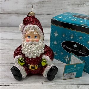 CHRISTOPER RADKO “Santa Baby” Christmas ornament mint with box